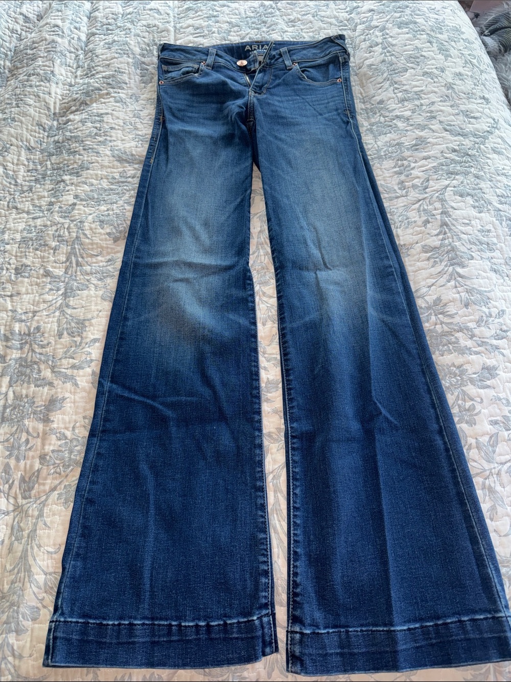Ariat Dark Indigo Wide Leg Flare Jeans